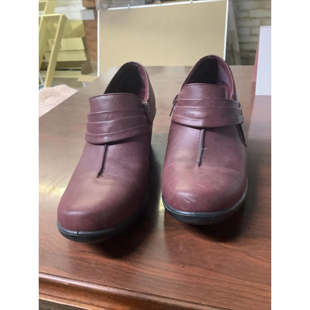 Easy Street Women's Graham Dress Casual Shootie Loafer Ankle Boot Burgundy 8 1/2